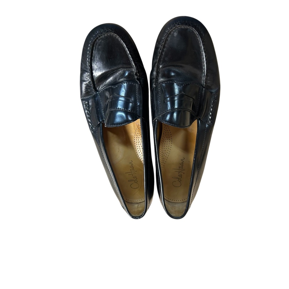 Cole Haan Mens Penny Loafers Black Leather‎ Dress Shoes Size 13 D - Picture 11 of 12